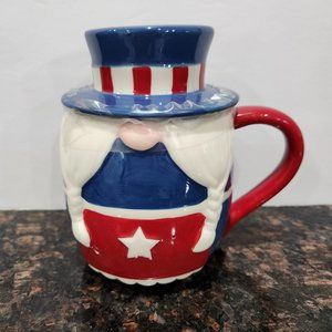 Patriotic Gnome Mug with Lid